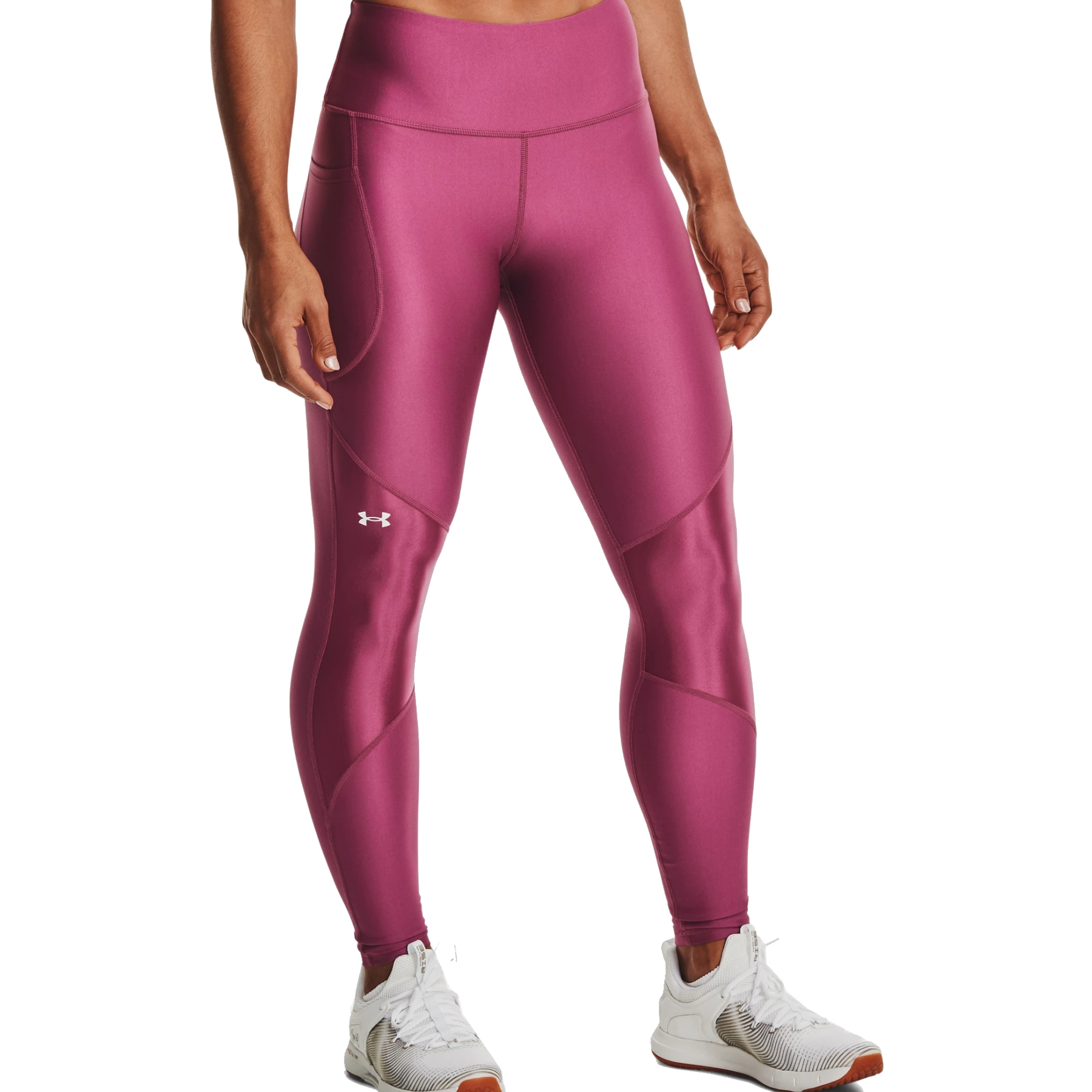 Immagine di Under Armour Legging Donna - HeatGear Armour Shine - Pink Quartz / Polaris Purple
