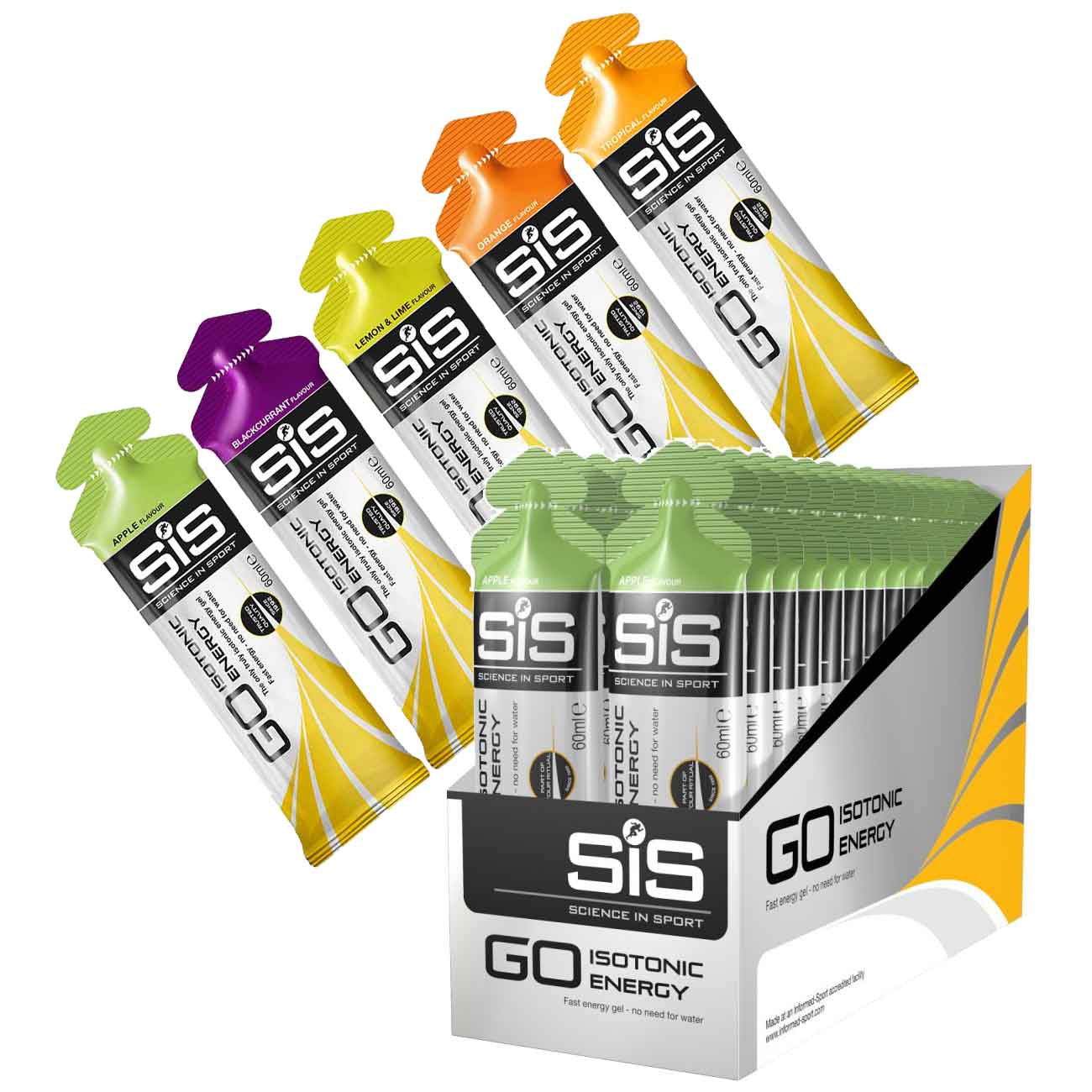 Productfoto van SiS GO Isotonic Energy Gel with Carbohydrates - 30x60ml