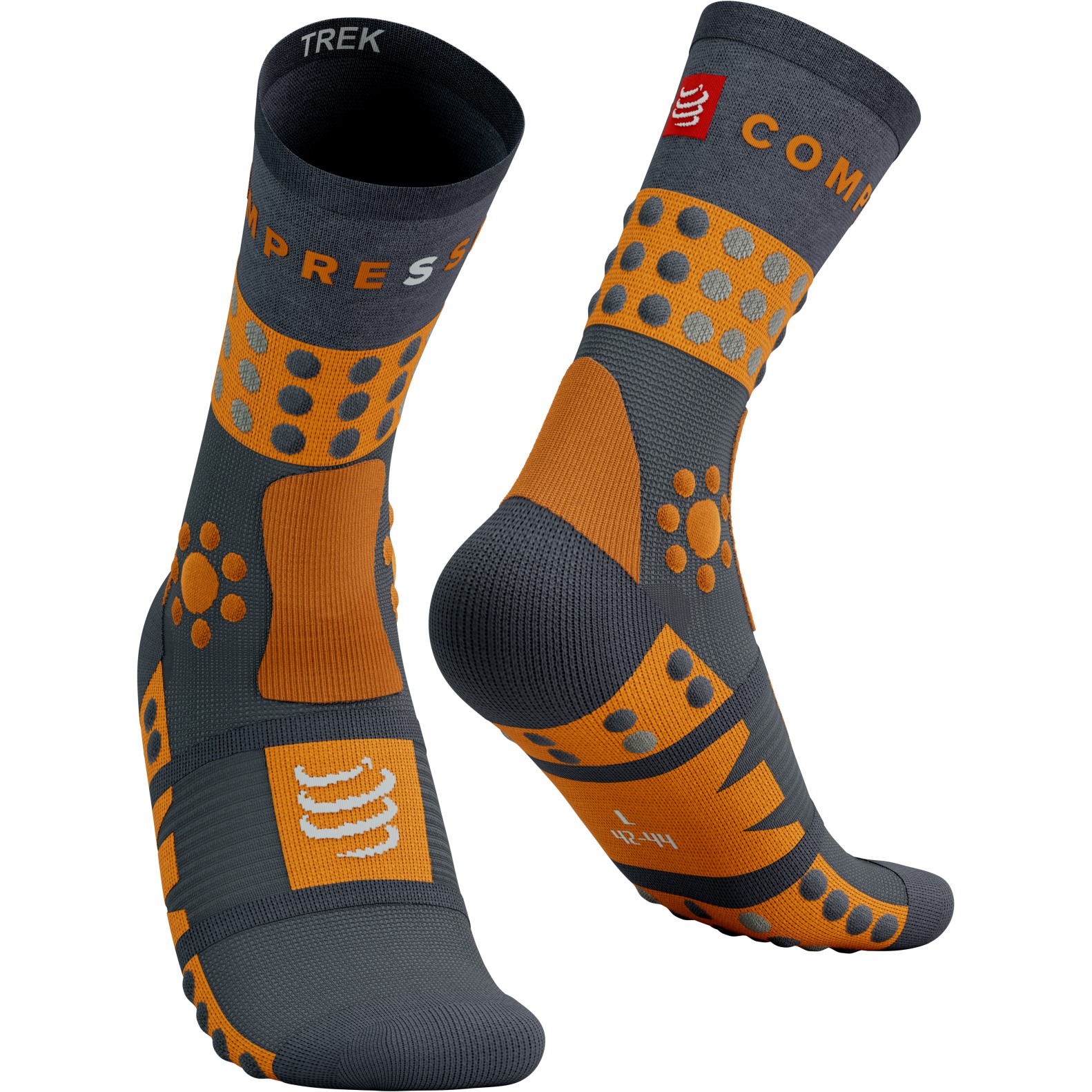 Produktbild von Compressport Trekking Socken - magnet/autumn glory