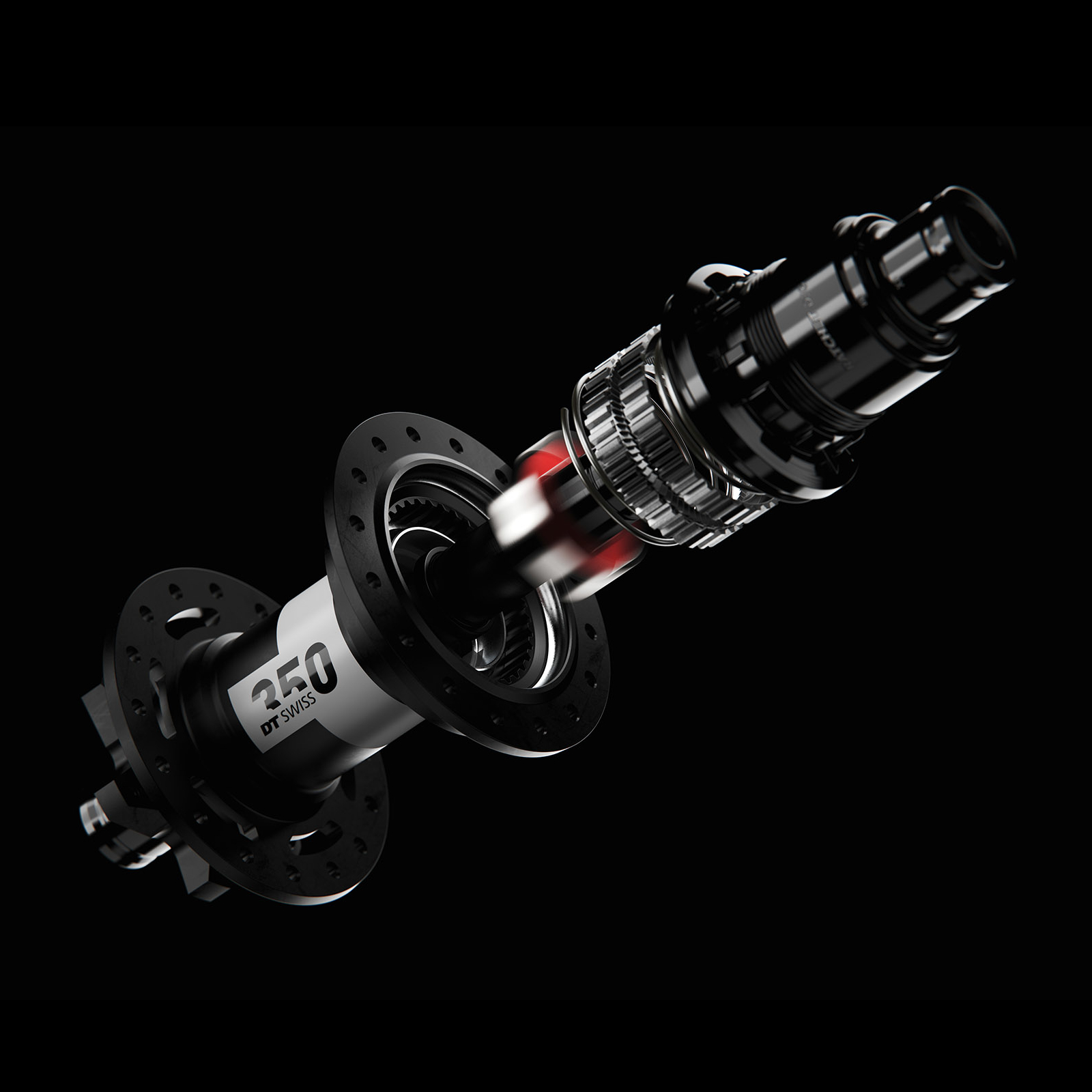 DT Swiss 350 Rear Hub - Classic | Centerlock | Ratchet DEG 72
