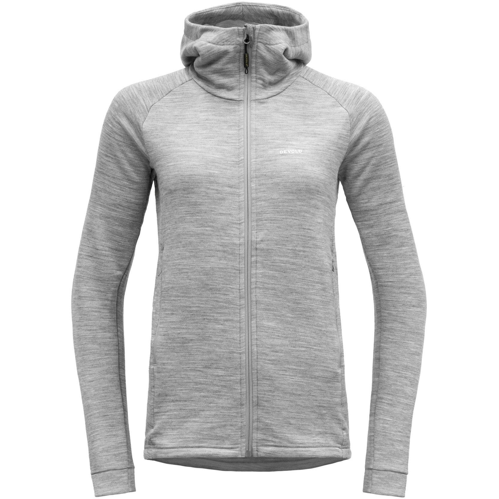 Devold Nibba Merino Jacket Hood Women - 770A Grey Melange | BIKE24