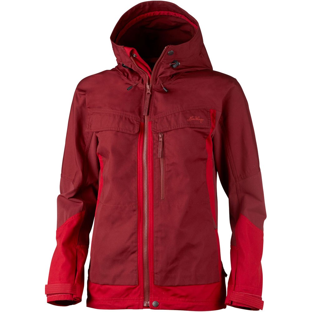 Picture of Lundhags Authentic Women&#039;s Hiking Jacket - Red/Dark Red 338