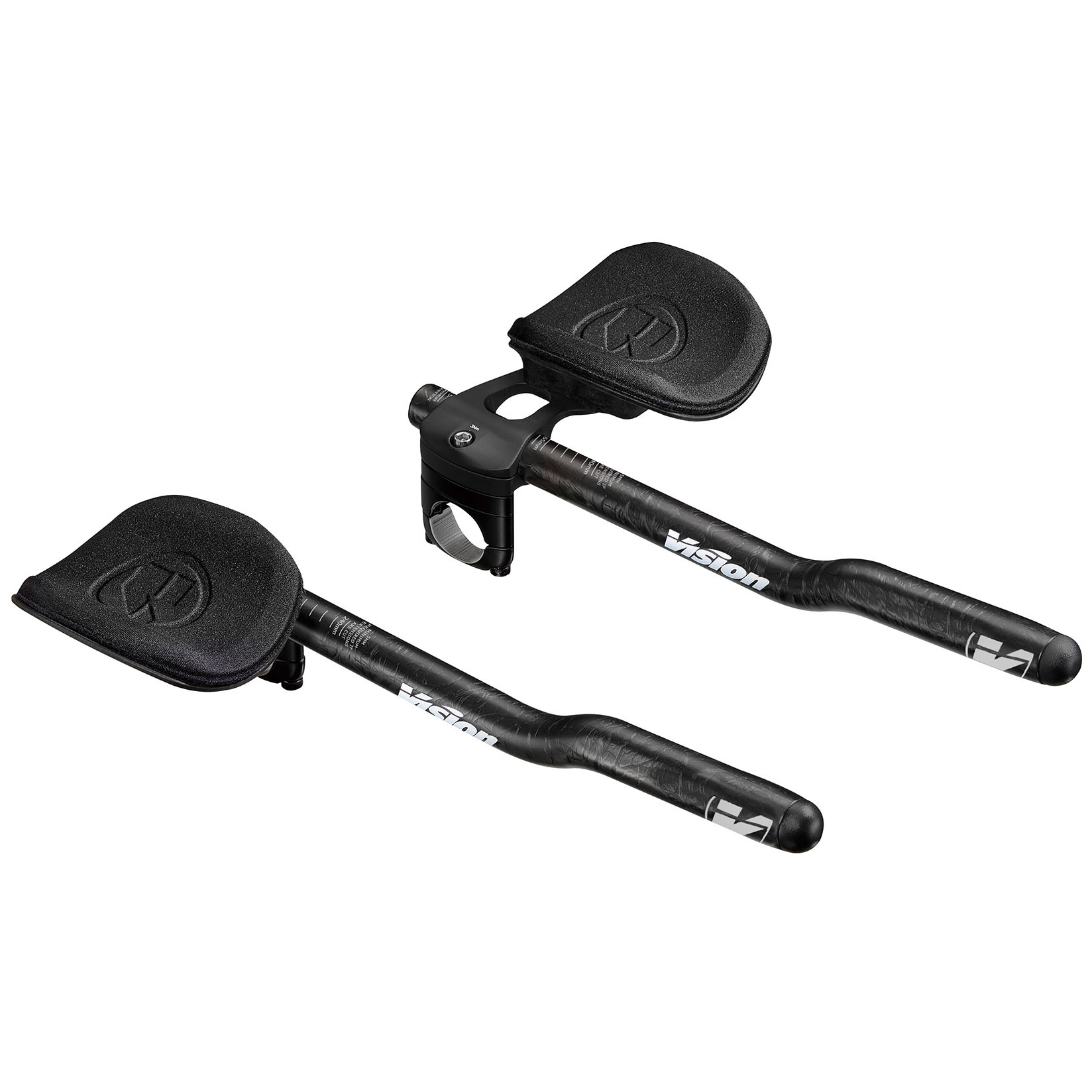 Image of Vision Trimax Carbon Clip-On Aerobar - S-Bend