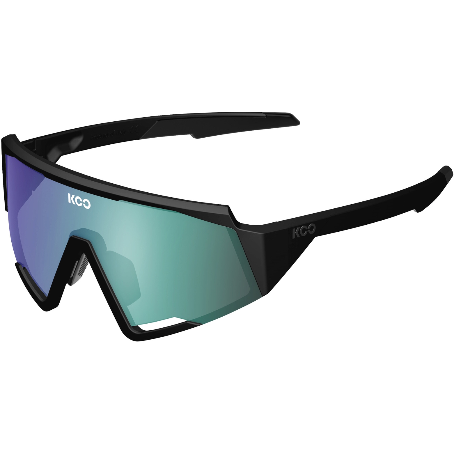 Picture of KOO Spectro Sunglasses - Black Matt | Green Mirror