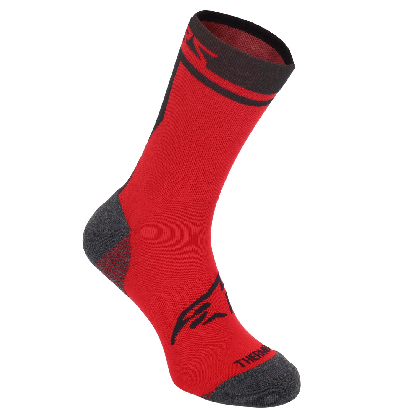 Image of Alpinestars Winter Thermal 17 cm Cycling Socks - red/black