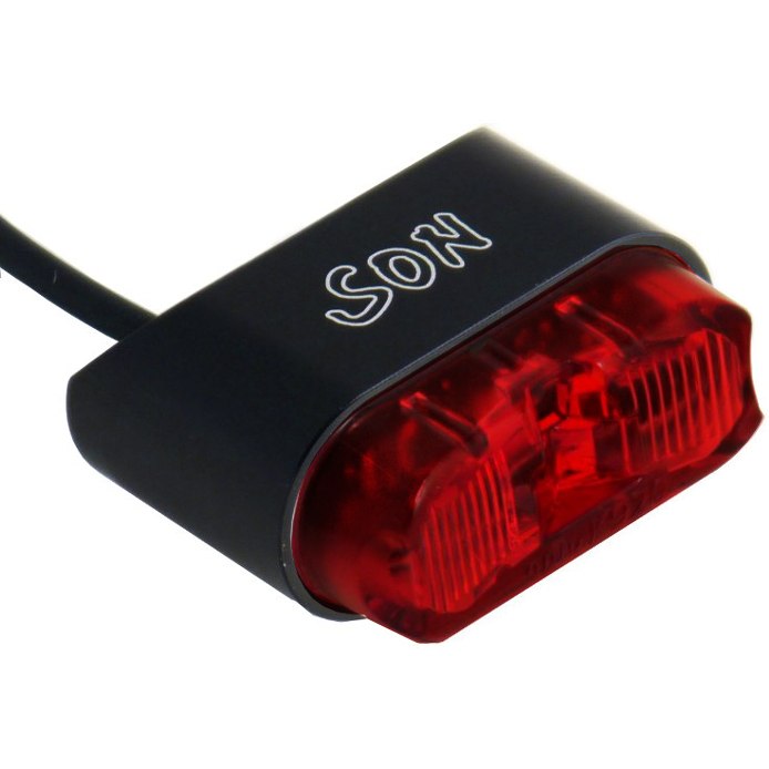 Productfoto van SON Rear Light for Mudguard Mounting - black/red