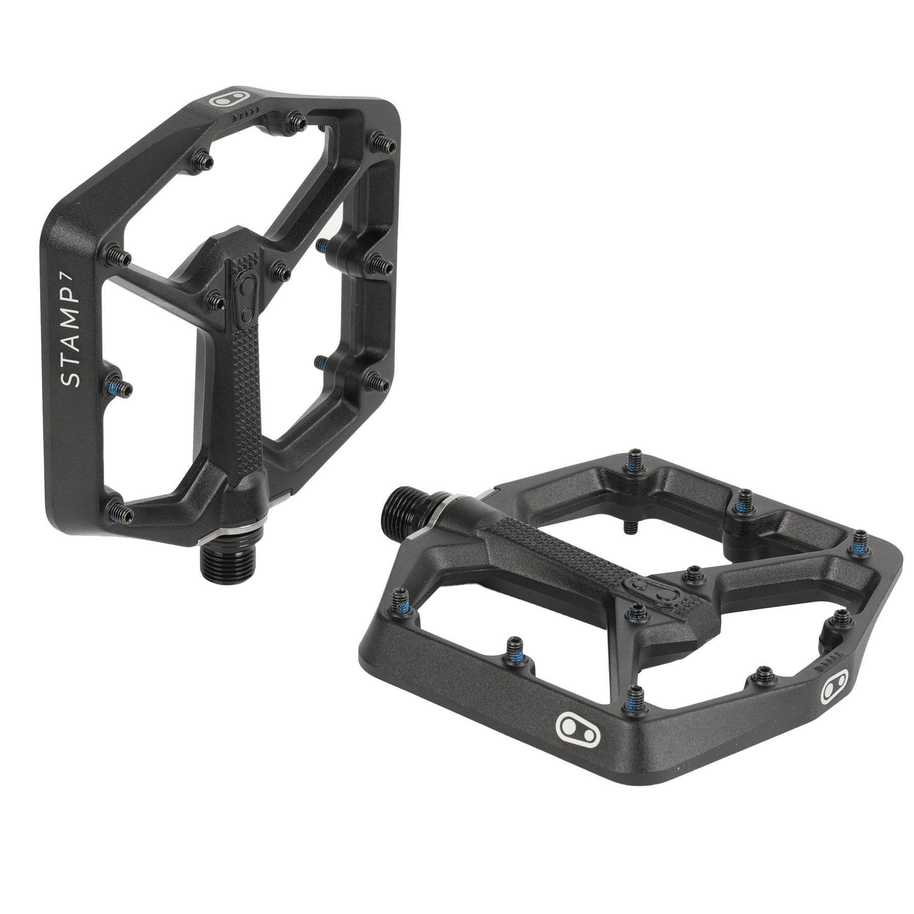 Crankbrothers Stamp 7 Large Flat Pedals - black/black | BIKE24