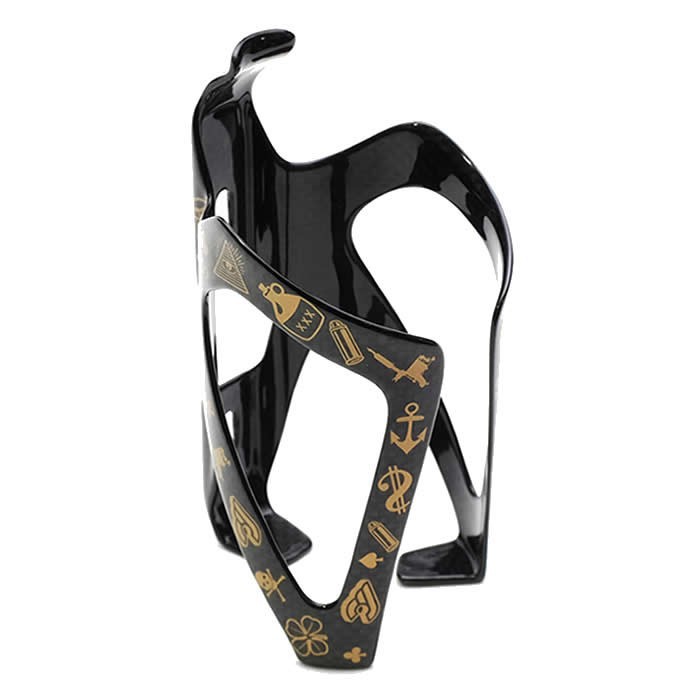 Picture of Cinelli Mike Giant Carbon Bottle Cage - black/gold