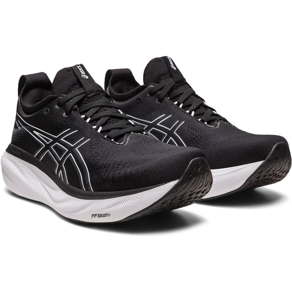 ASICS NIMBUS 25 - Zapatillas de running neutras - black/pure silver/negro 