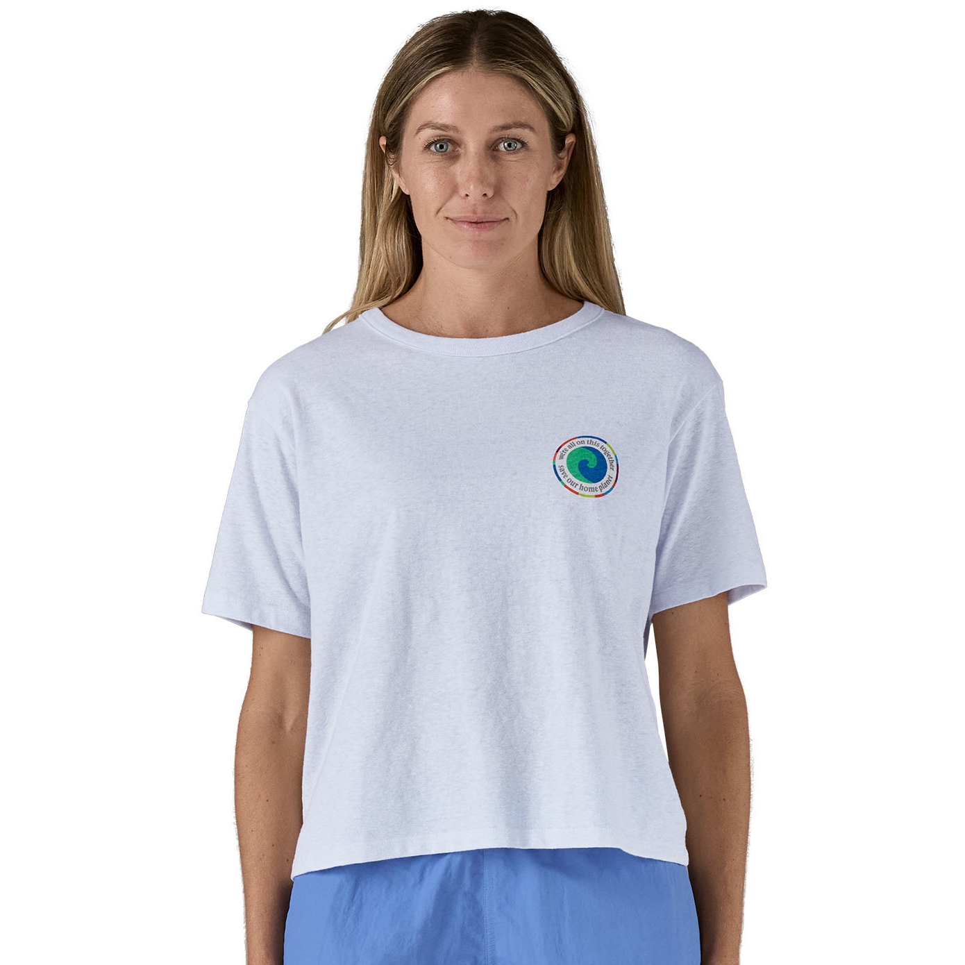 Photo produit de Patagonia T-Shirt Femme - Unity Fitz Easy Cut Responsibili-Tee - Blanc