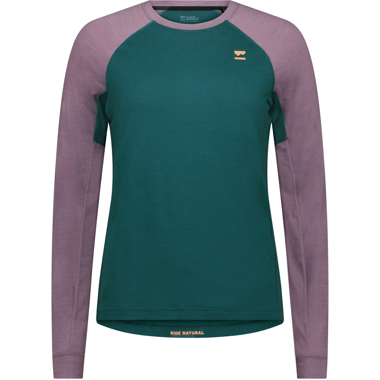 Bild von Mons Royale Tarn Merino Shift Langarmshirt Damen - abyss / mauve