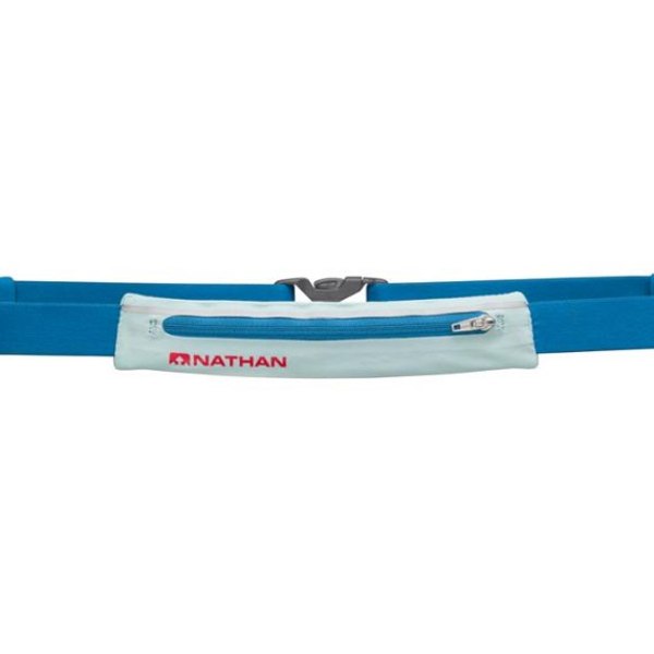 Image of Nathan Sports Mirage Pak Adjustable Running Belt - Blue Light/Blue Danube