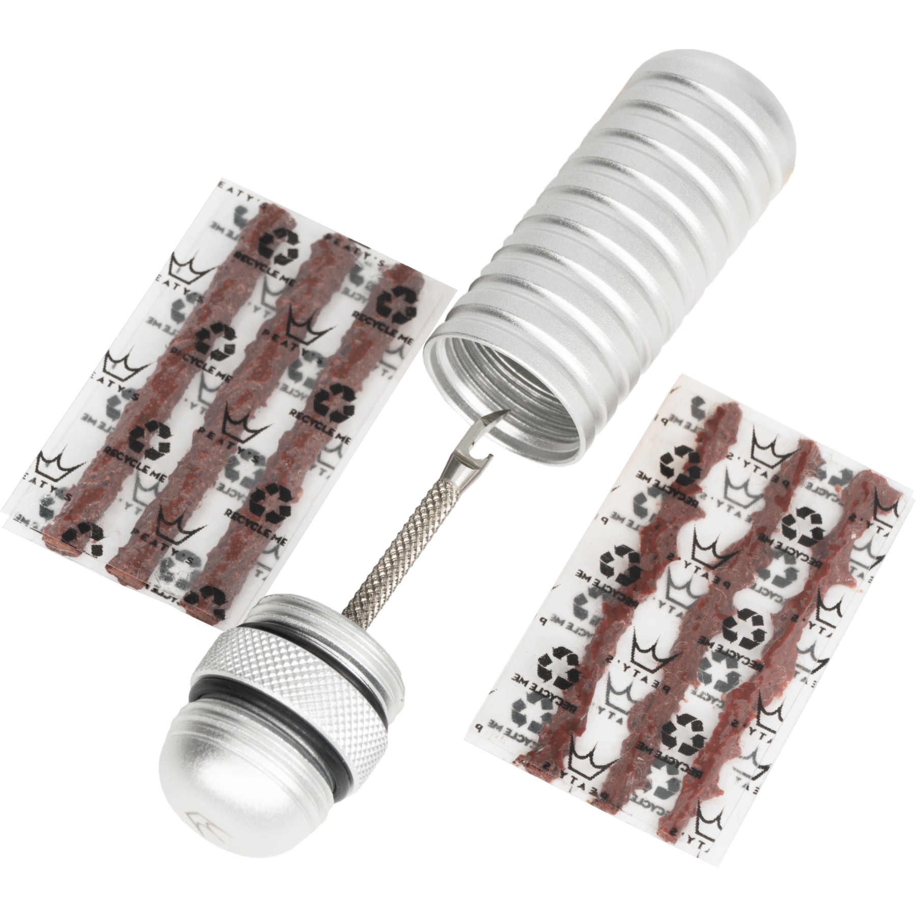 Image of Peaty's Holeshot Tubeless Puncture Plugger Kit - Silver