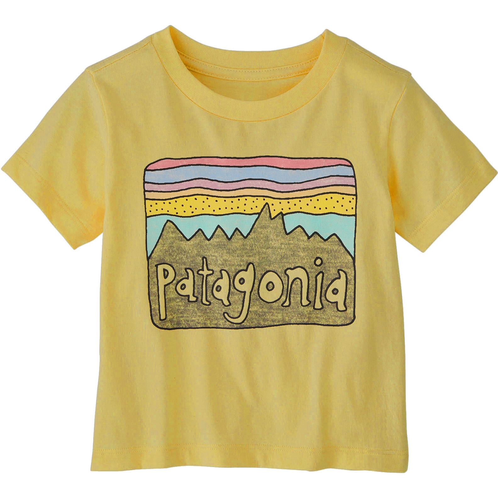 Produktbild von Patagonia Fitz Roy Skies T-Shirt Baby - Milled Yellow