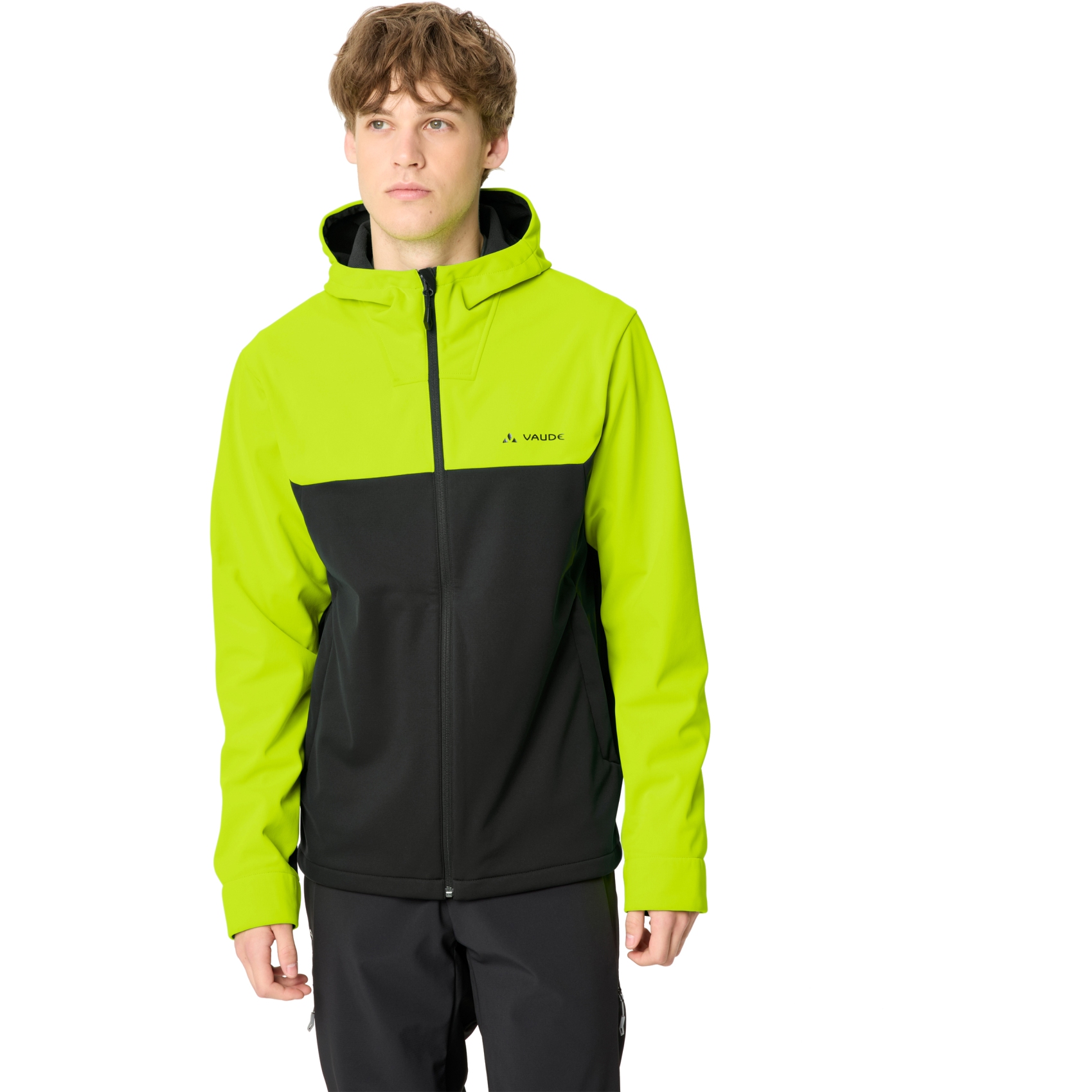 Vaude Qimsa Hooded Softshell Jacket II Men - neon yellow | BIKE24