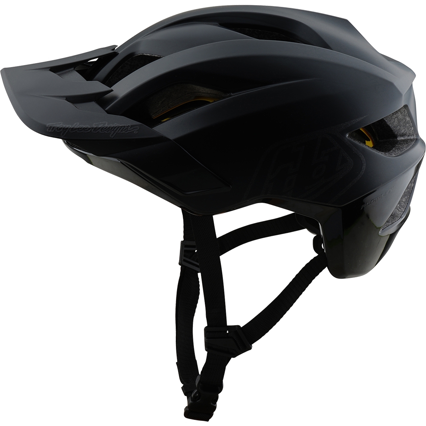 Picture of Troy Lee Designs Flowline MIPS Helmet Youth - Point Black/Charcoal