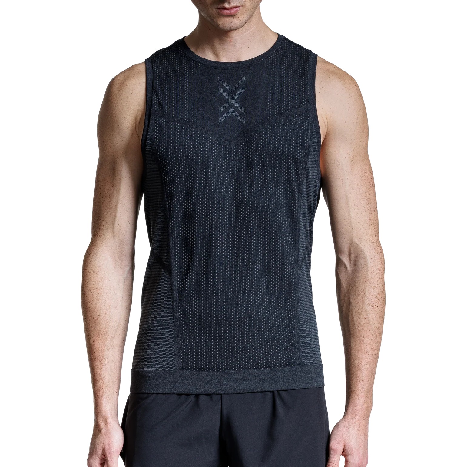 Photo produit de X-Bionic Debardeur de course Homme - Xceed Run - x black/rhino grey