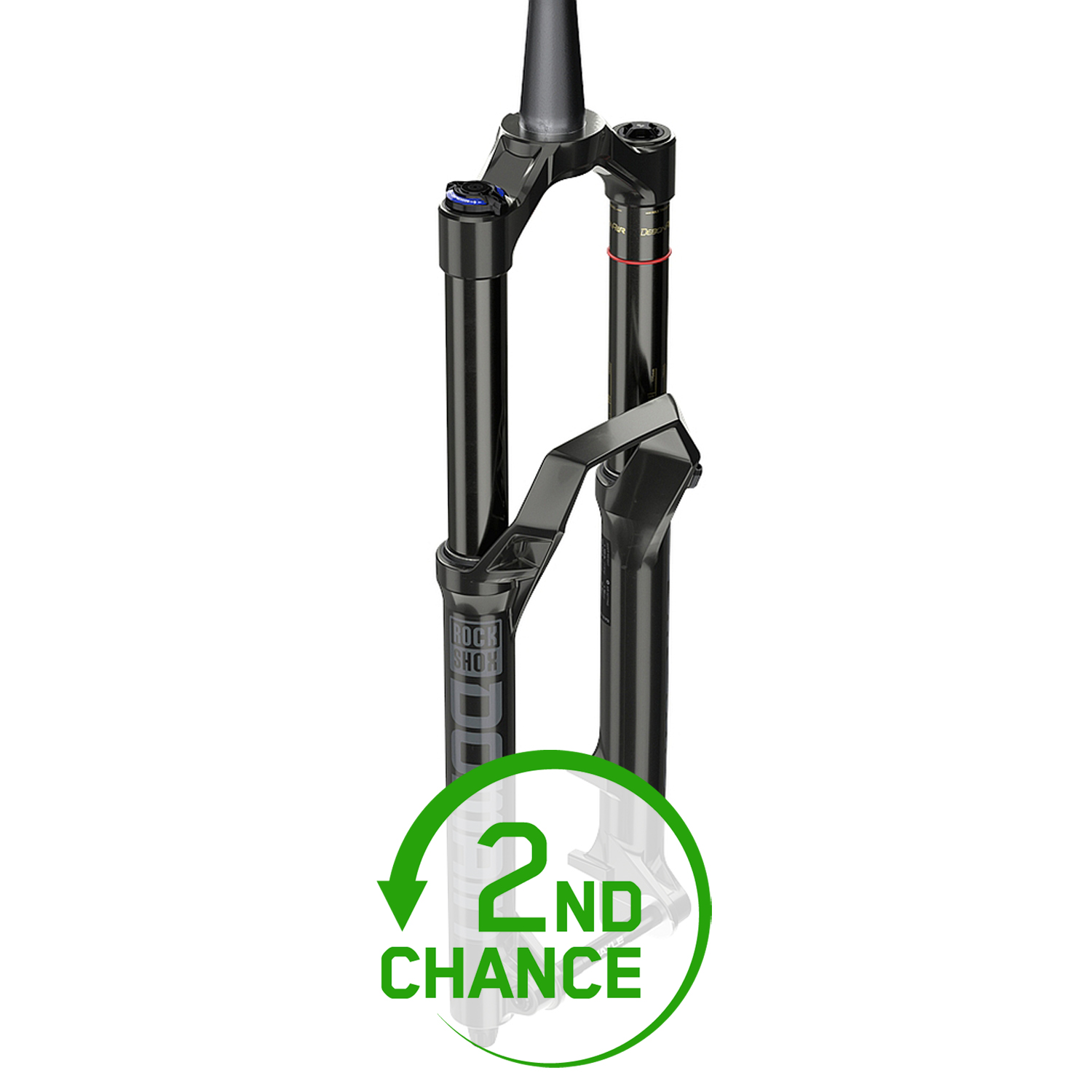 Productfoto van RockShox Domain RC Debonair Voorvork - 29&quot; | 180mm | 44mm Offset | Tapered - Maxle Stealth - 15x110mm Boost - Gloss Black - zonder Spatbord - B-Keus