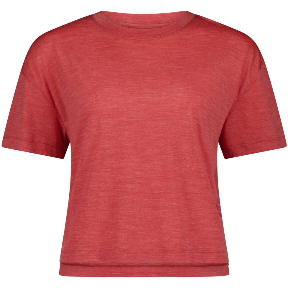 Женская облегающая футболка Mons Royale Zephyr Merino Tencel™ - арбузно-красный
