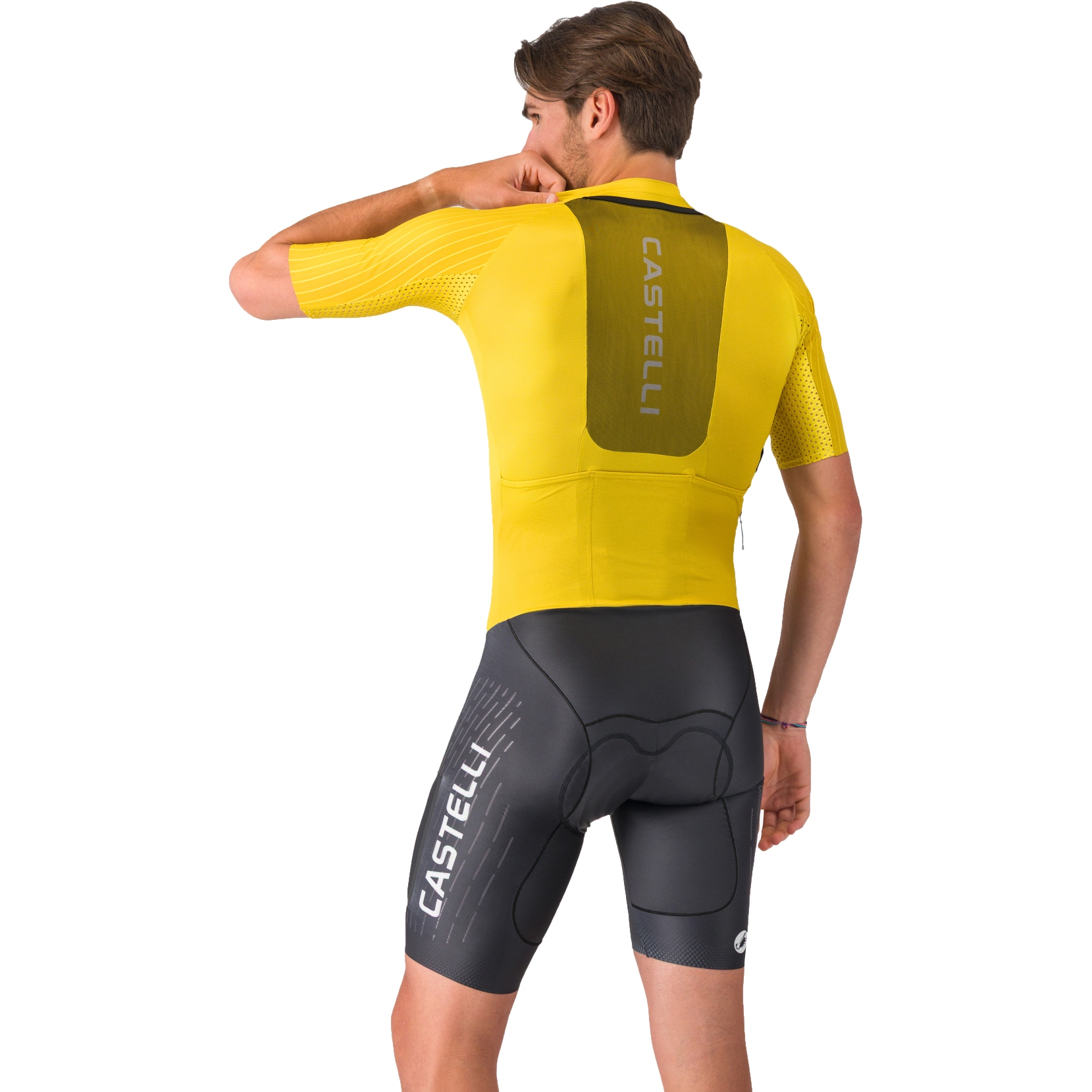 Castelli Unlimited Speedsuit Men - mango mojito/black/ivory 712