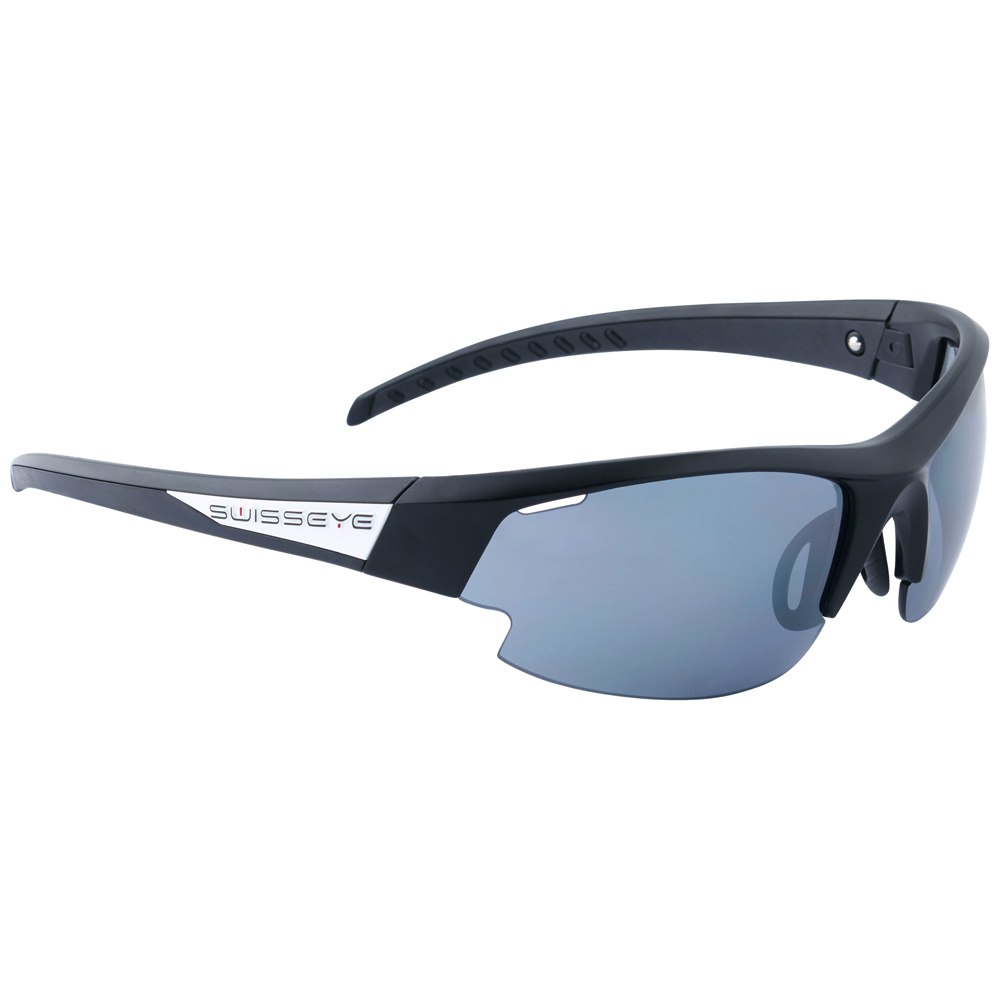 Productfoto van Swiss Eye Gardosa Re+ S Glasses 12641 - Black Matt - Smoke FM + Orange + Clear Hydrophobic