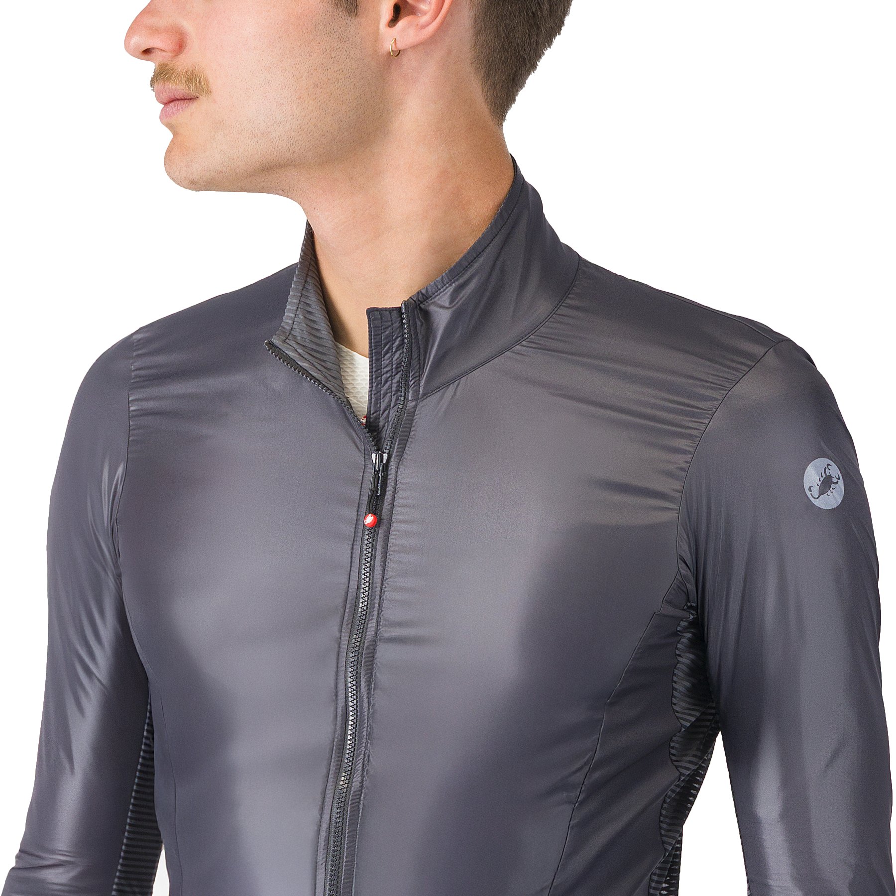 Castelli Aria Shell 2 Jacket Men - dark grey 030 | BIKE24