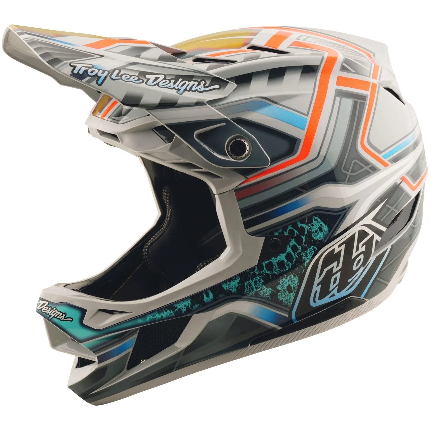 Troy Lee Designs D4 Composite MIPS Helmet - Lowrider Gray | BIKE24
