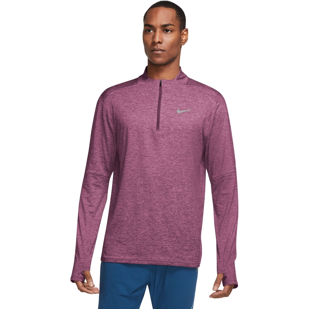 Monarchie helpen klap Nike Dri-Fit 1/4-Zip T-Shirt met lange Mouwen Heren - rosewood/rush  fuchsia/reflective silv DD4756-653