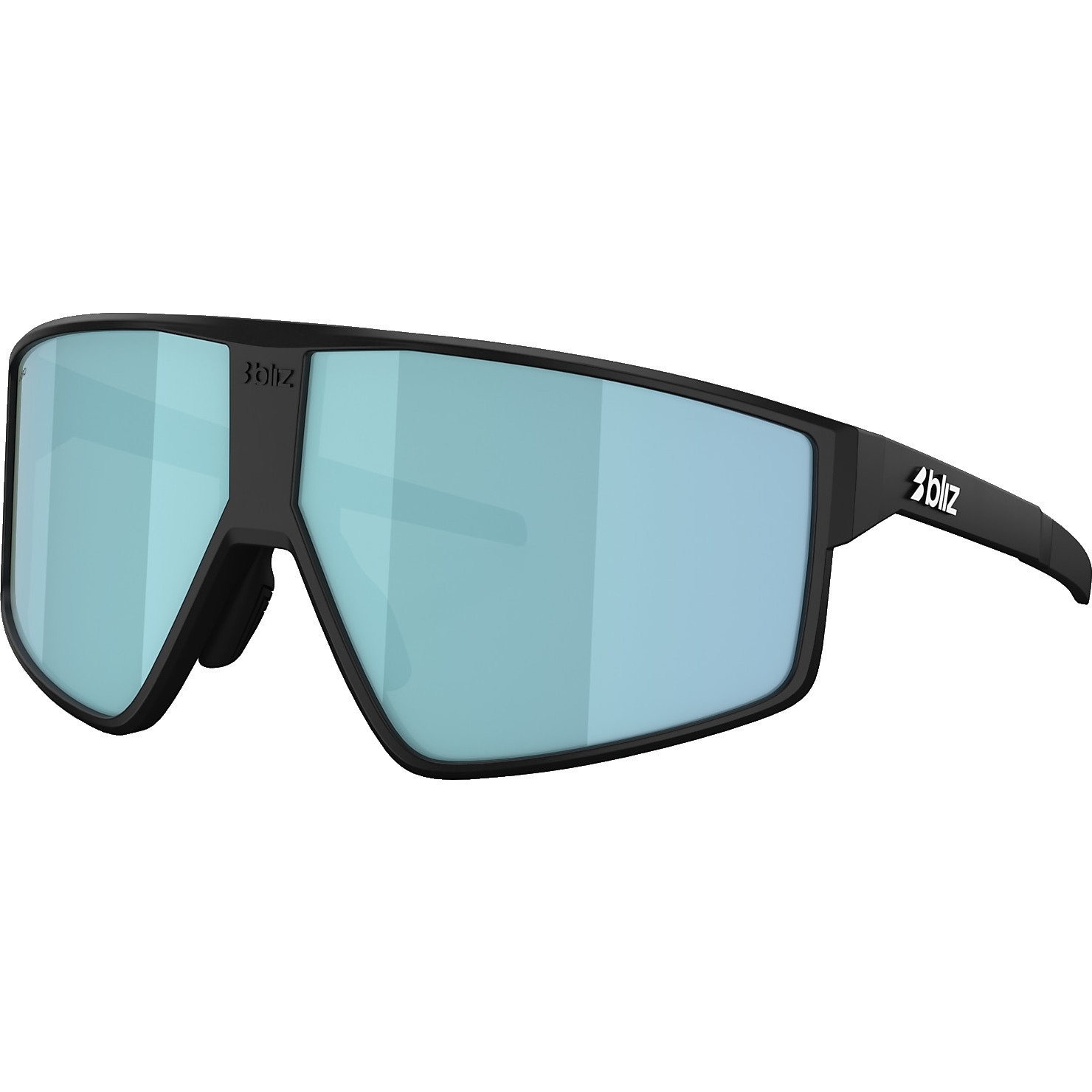 Produktbild von Bliz P002 Brille - Matt Black / Smoke with ice Blue