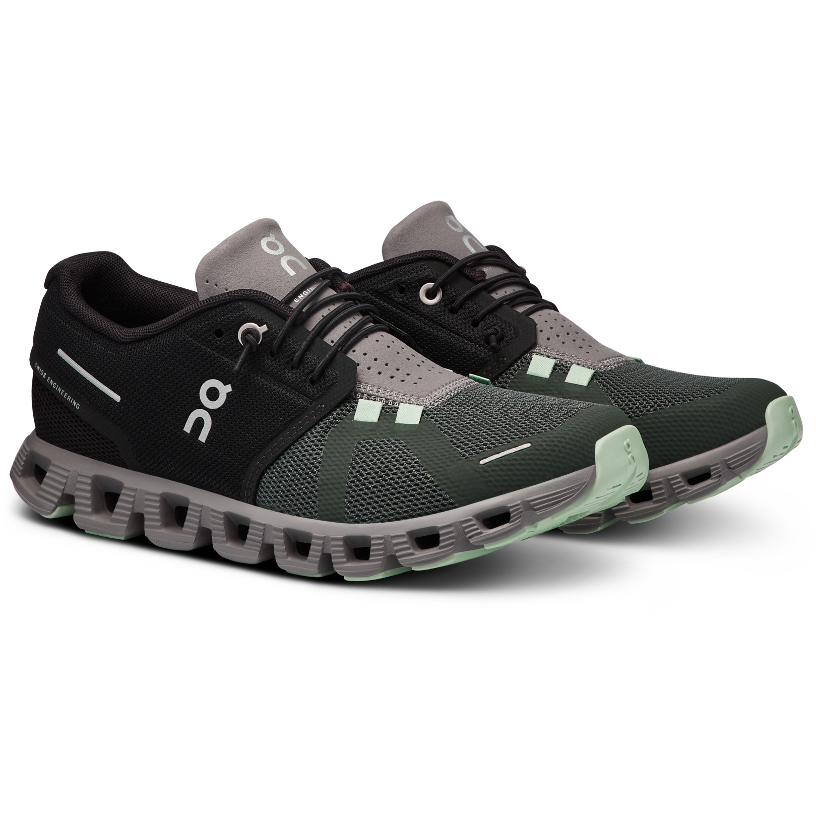 Picture of On Cloud 5 Women&#039;s Shoes - Black &amp; Lead
