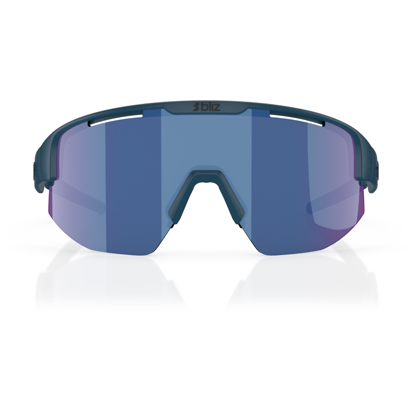 Bliz Matrix Glasses - Matte Blue - Brown Blue Mirror | BIKE24
