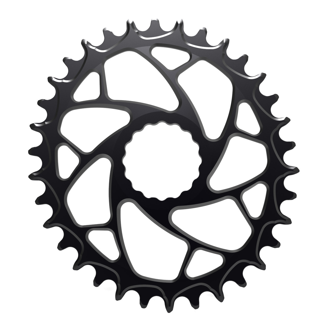 Productfoto van Alugear ELM Narrow Wide Boost Chainring - Oval - for Race Face Cinch Direct Mount
