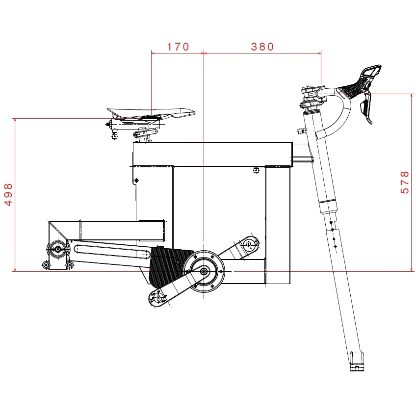 Elite Bicicleta Indoor - Square Smart Frame - negro | BIKE24
