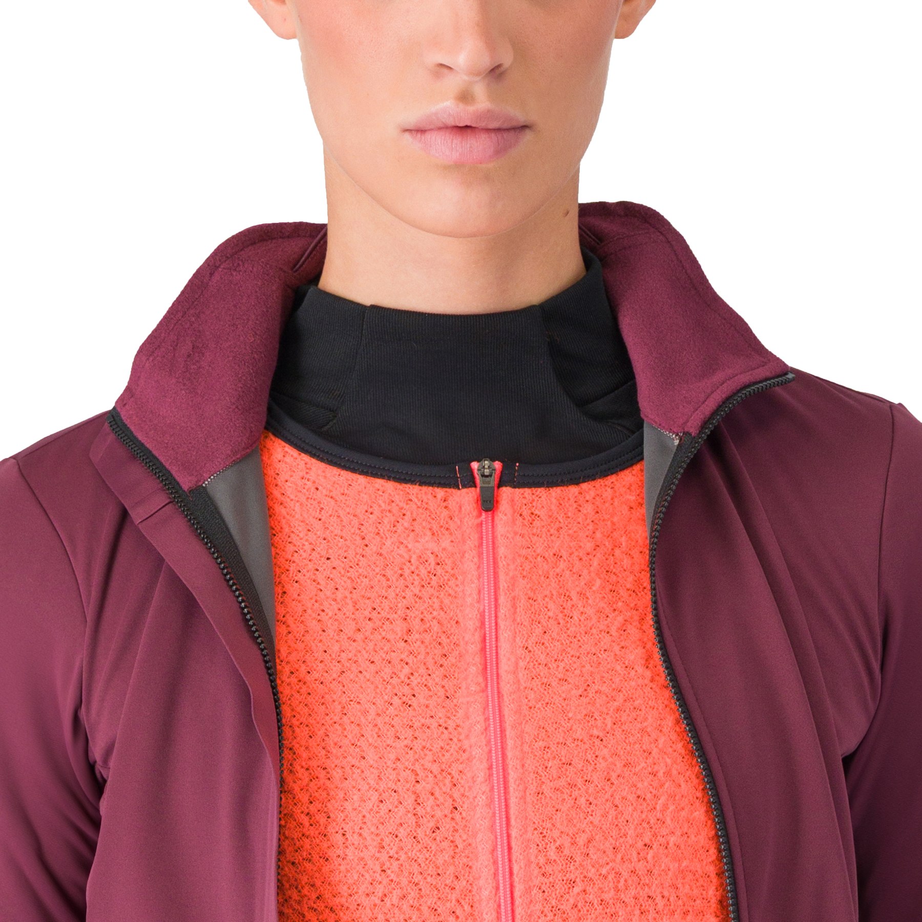 Castelli Alpha 150 Jacket Women - deep bordeaux/brilliant pink 625