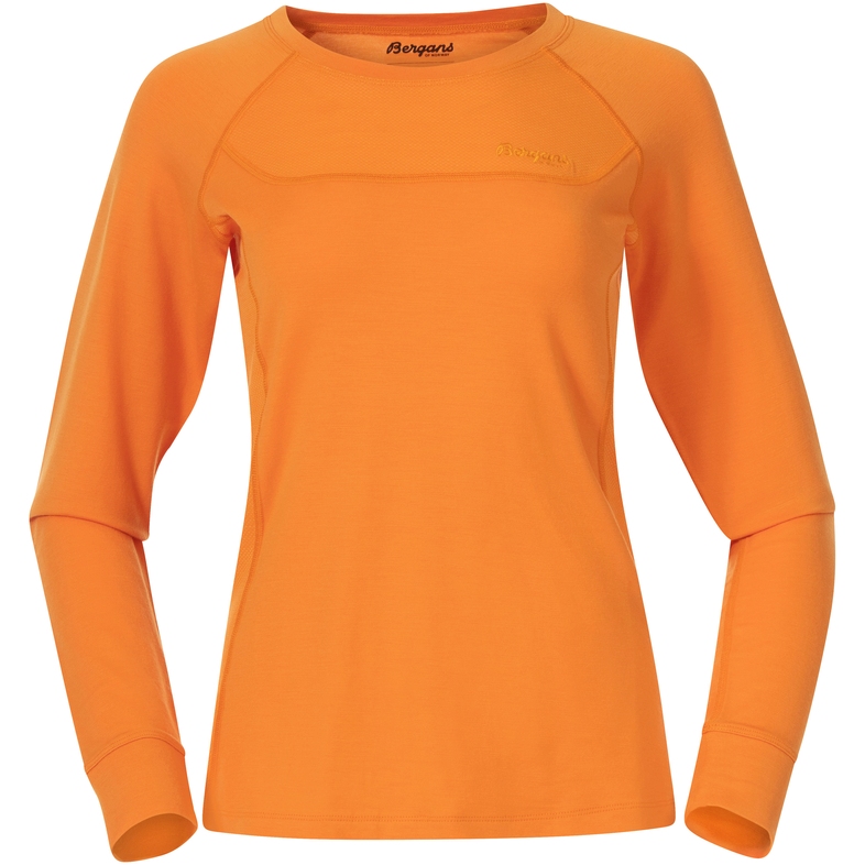 Productfoto van Bergans Cecilie Wool Shirt met Lange Mouwen Dames - cloudberry yellow/lush yellow