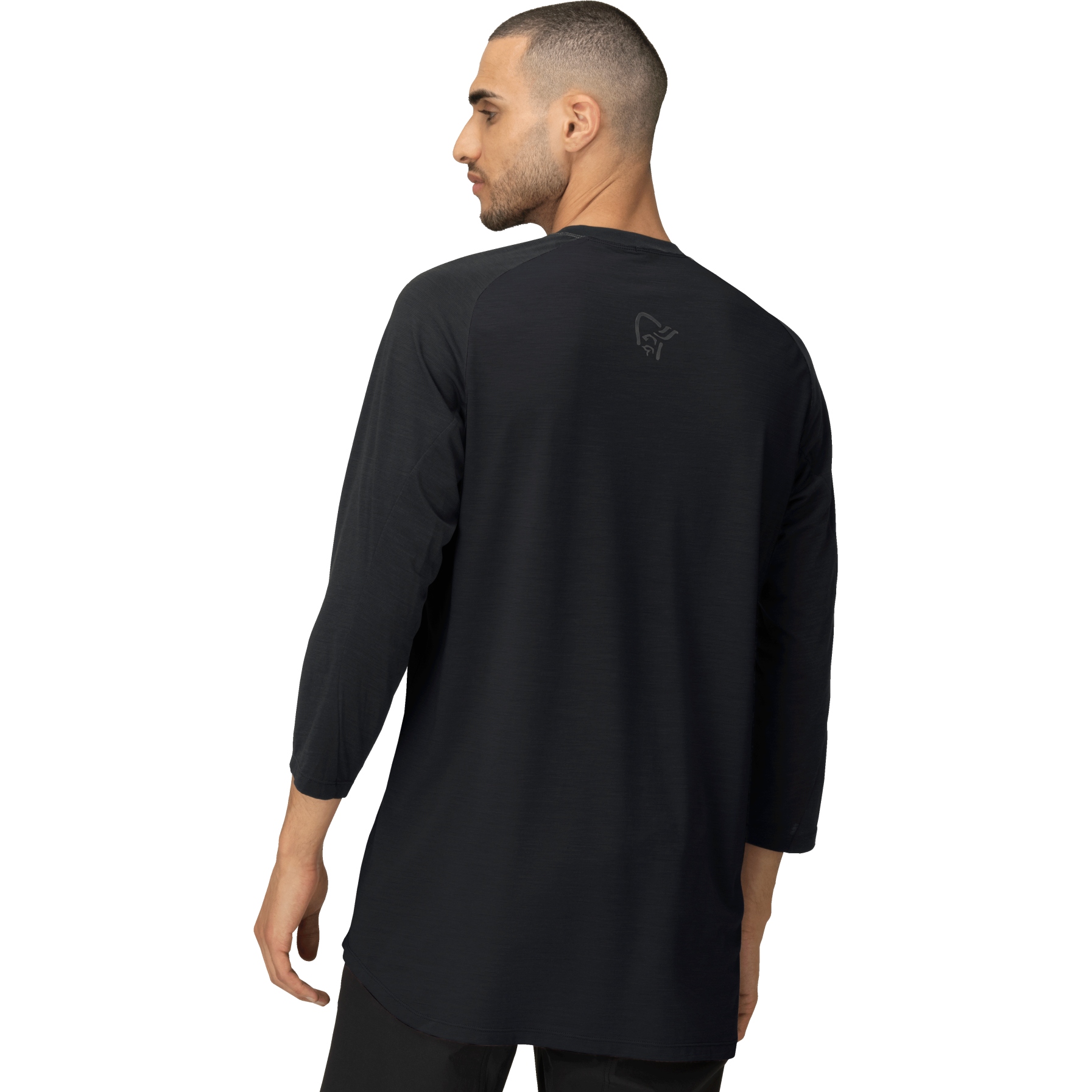 Norrona skibotn equaliser merino 3/4 T-Shirt Men - Caviar | BIKE24