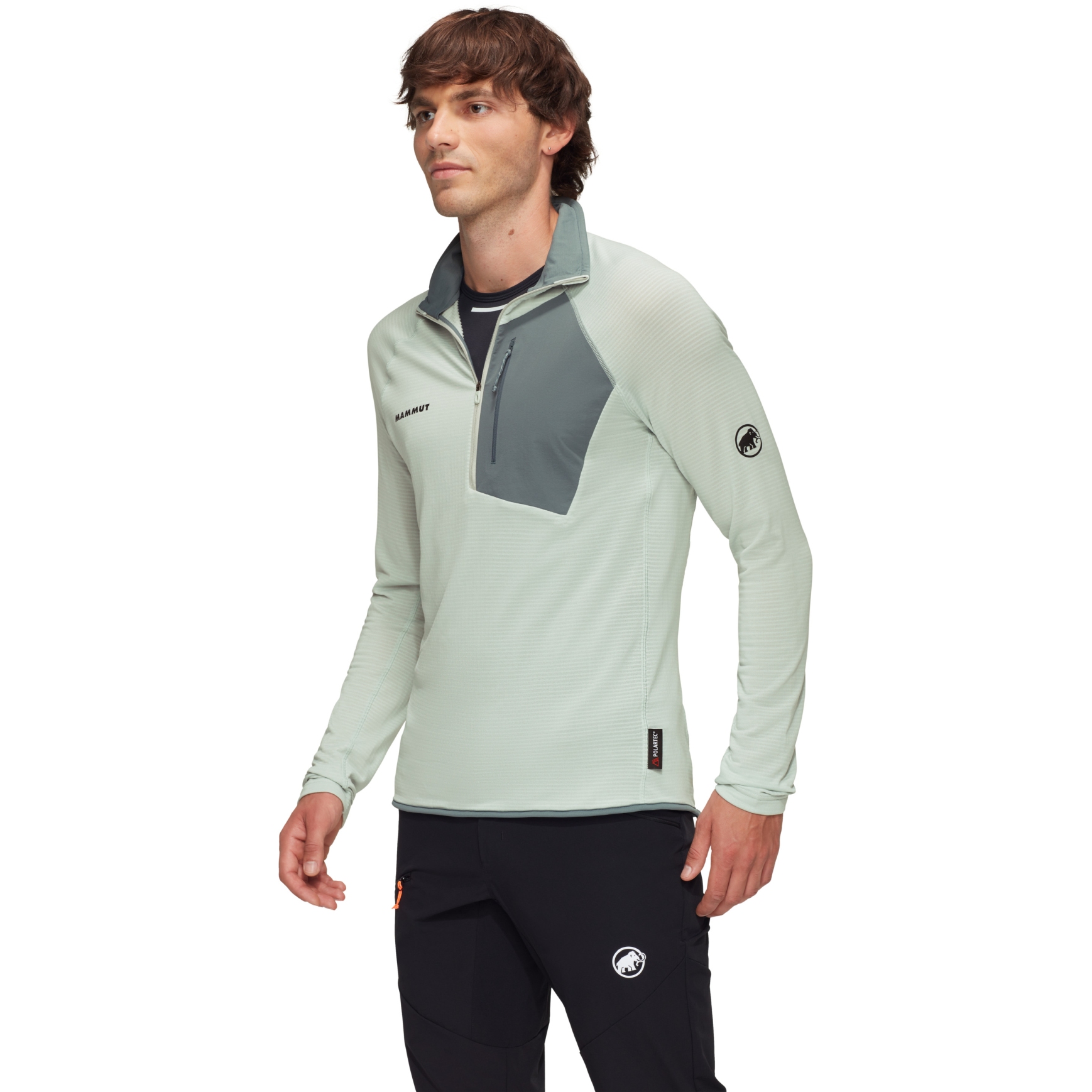 Mammut Aenergy Light Half Zip Midlayer Trui Heren - silver sage