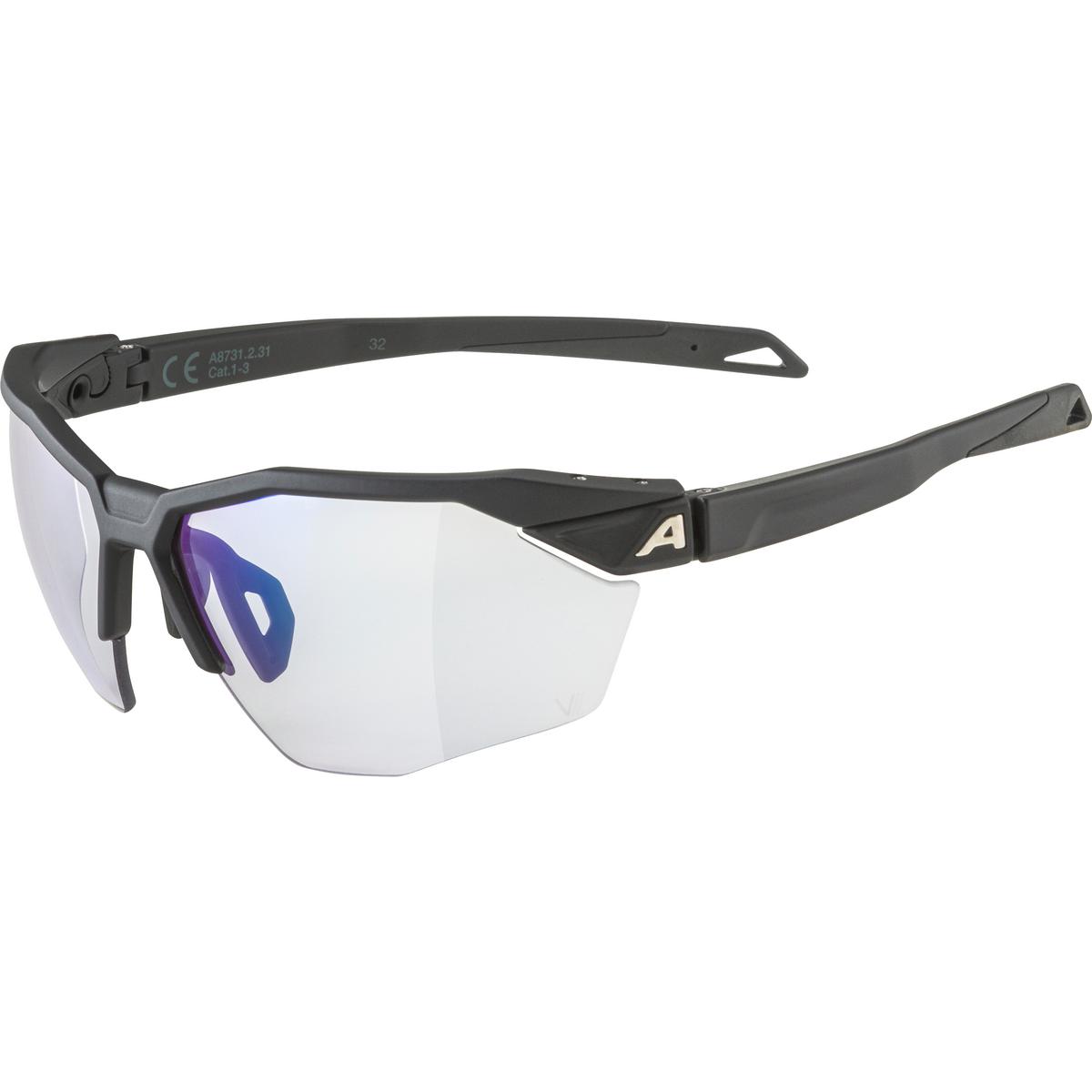 Produktbild von Alpina Twist Six S HR V(M) Brille - black matt / Varioflex blue mirror