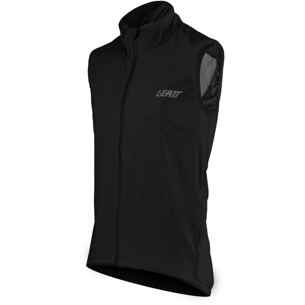 Gilet Leatt Race Lite Nero - 100% Poliestere, Leggero, Elasticizzato, Per Mattine Fredde - Foto 4