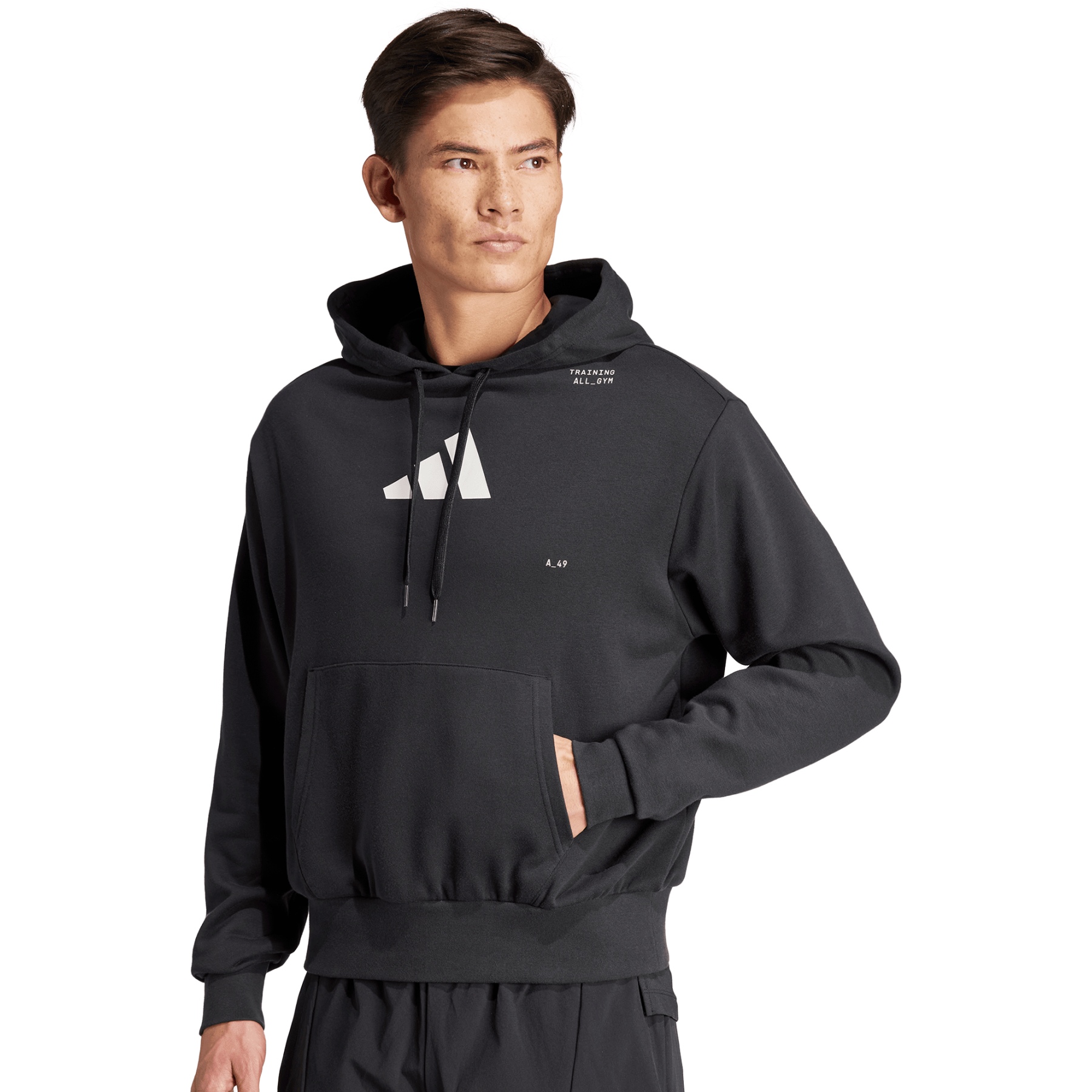 Picture of adidas Gym Pump Cover Hoodie Men - black IS2355