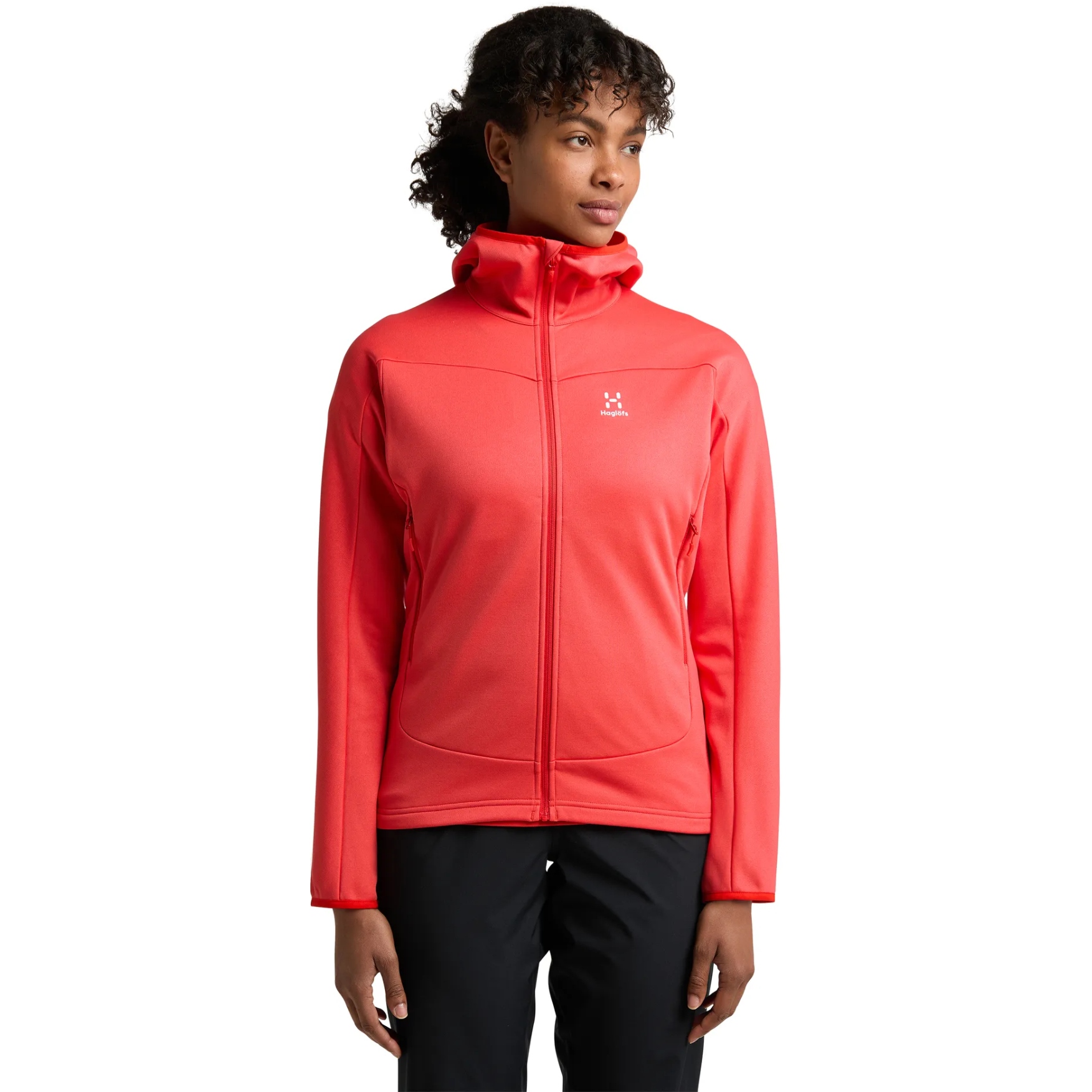 Haglöfs Frost Mid Hood Jacket Women - poppy red 5LI | BIKE24