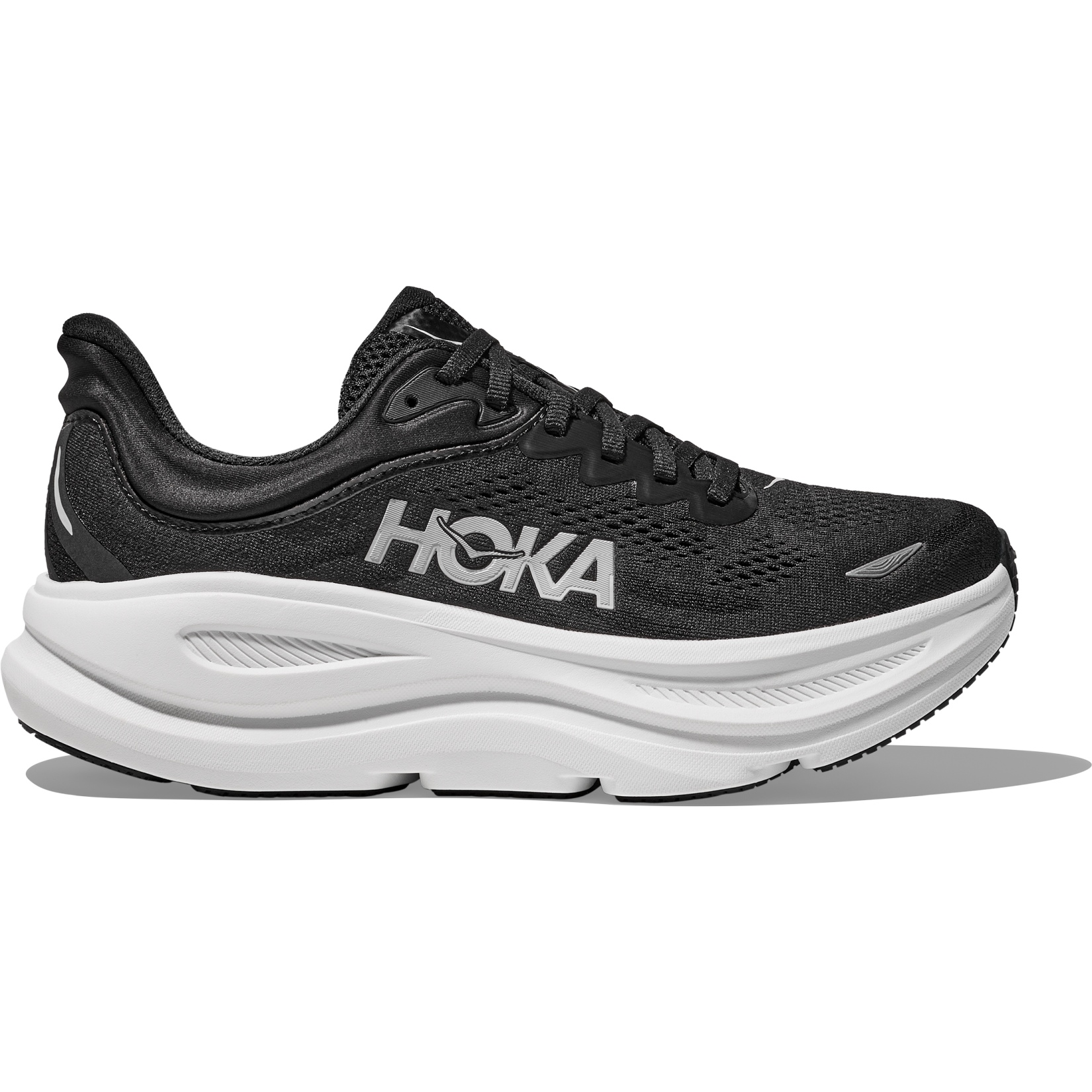 Hoka Bondi 9 Running Shoes Men - Wide - black / white | BIKE24