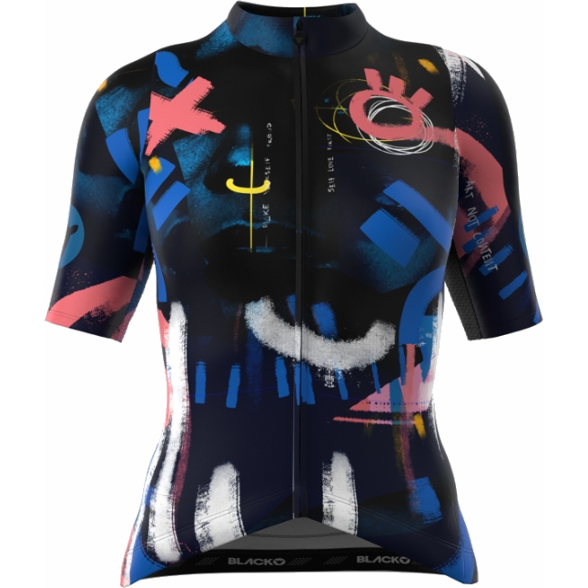 Picture of Black Sheep Cycling Essentials TEAM Short Sleeve Jersey Women - MR Blue