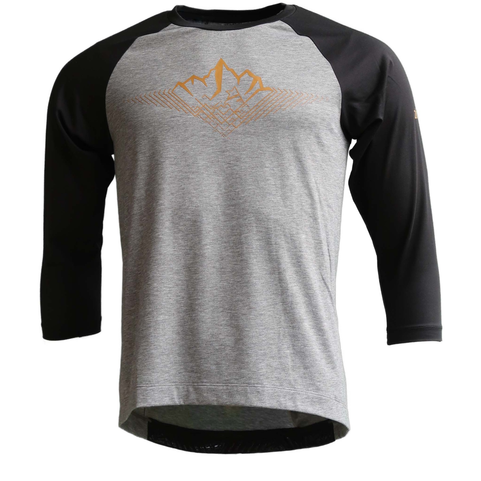 Produktbild von Zimtstern PureFlowz 3/4-Arm MTB-Trikot Herren - Gun Metal Melange/Pirate Black