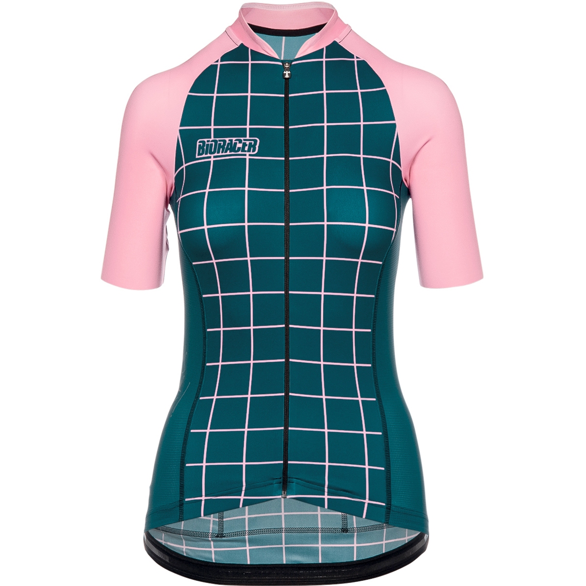 Image of Bioracer Vesper Shortsleeve Jersey Women - Moon Ride - green/pink
