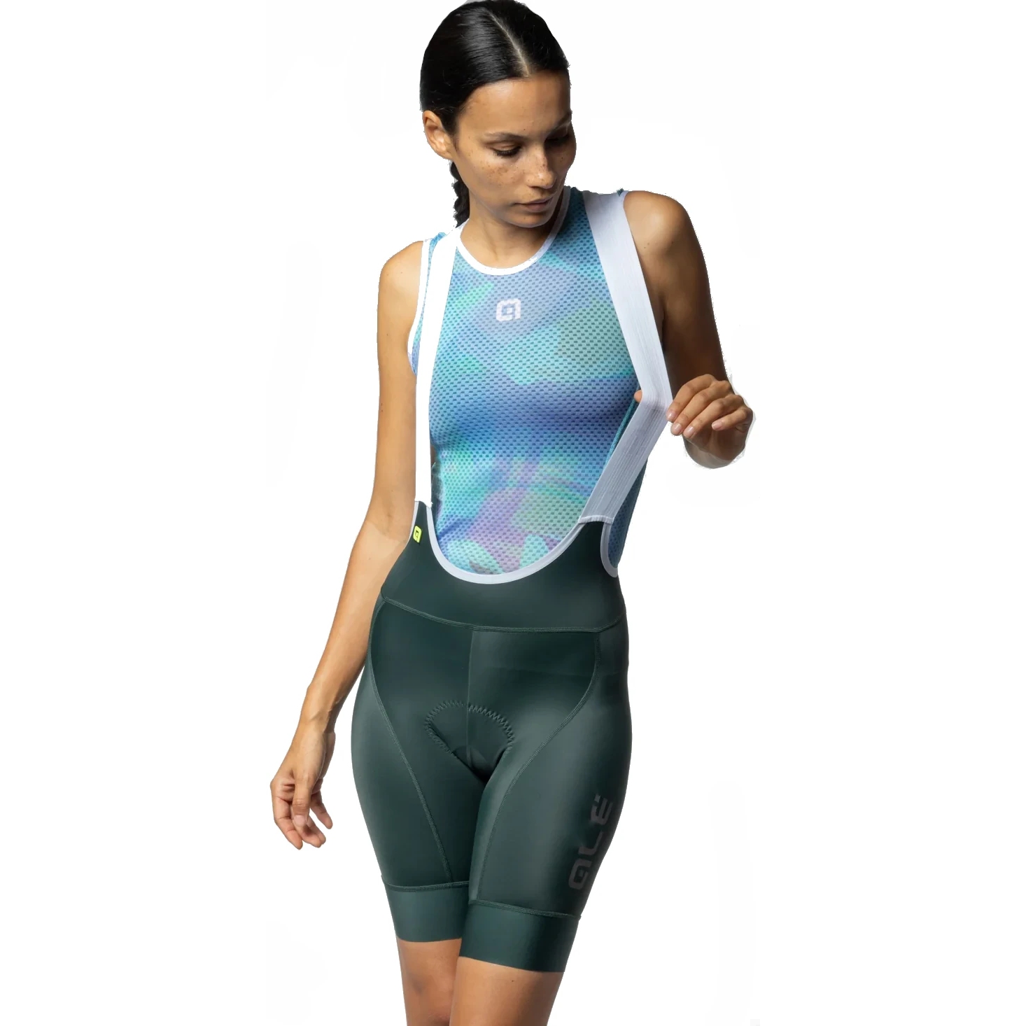 Picture of Alé PR-E Magic Colour Bibshorts Women - forest green