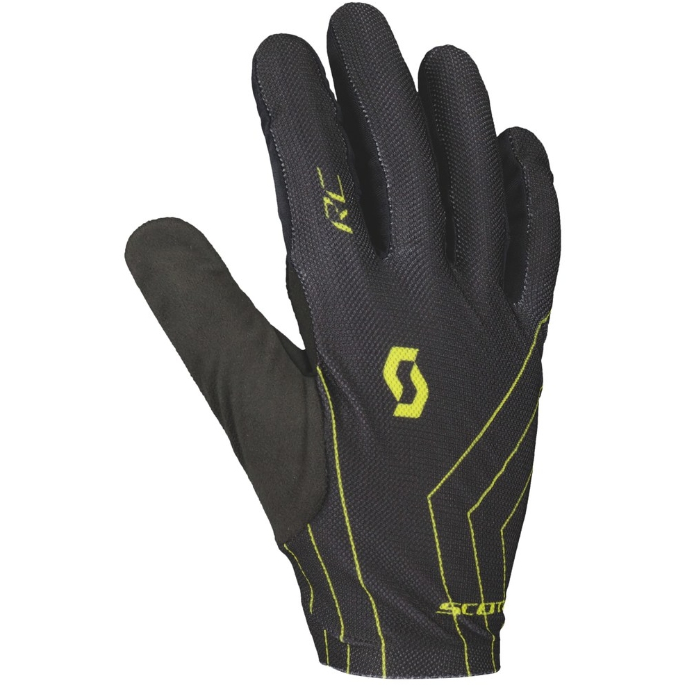 Picture of SCOTT RC Team LF Gloves - black/sulphur yellow