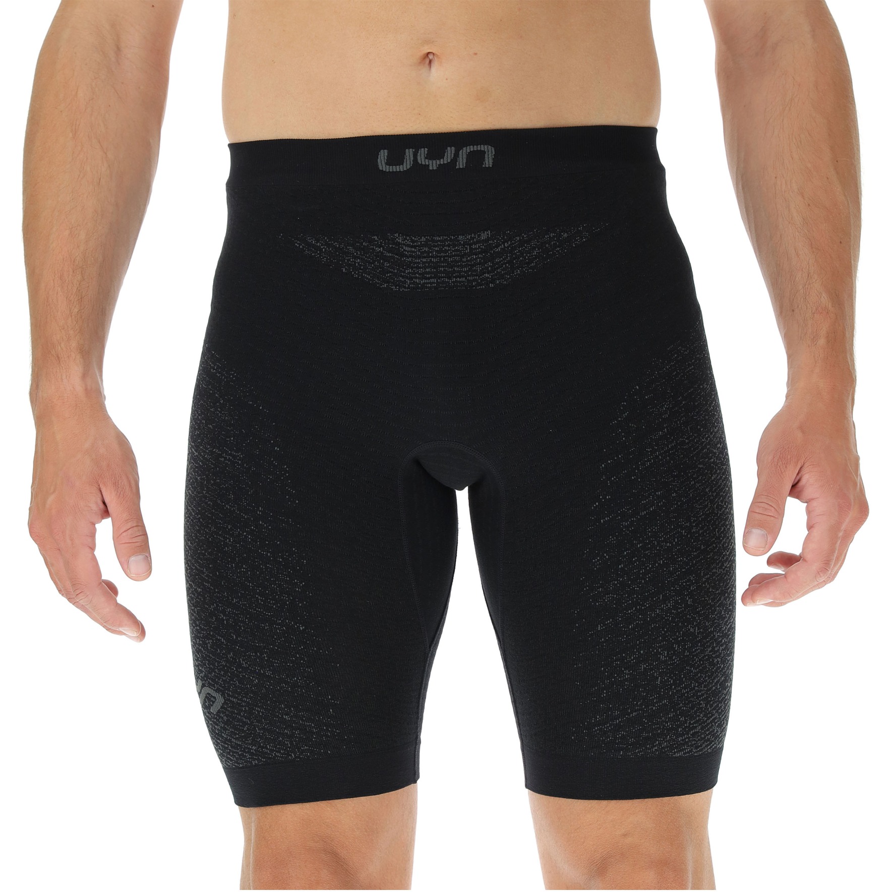 Picture of UYN Running Exceleration Tight Shorts Men - Black/Black/Iron