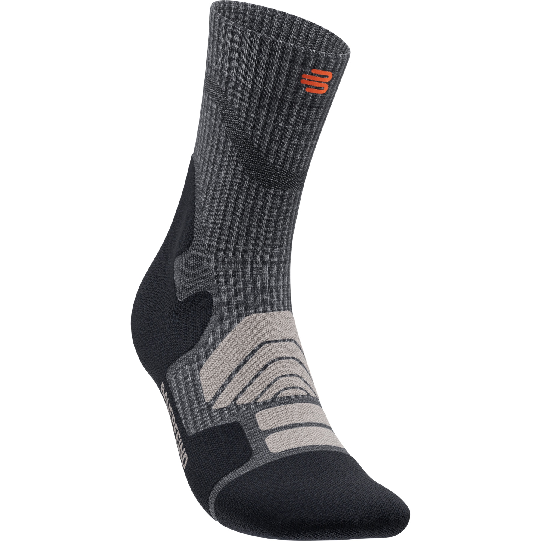 Kuva tuotteesta Bauerfeind Outdoor Merino Mid Cut Socks Men - lava grey