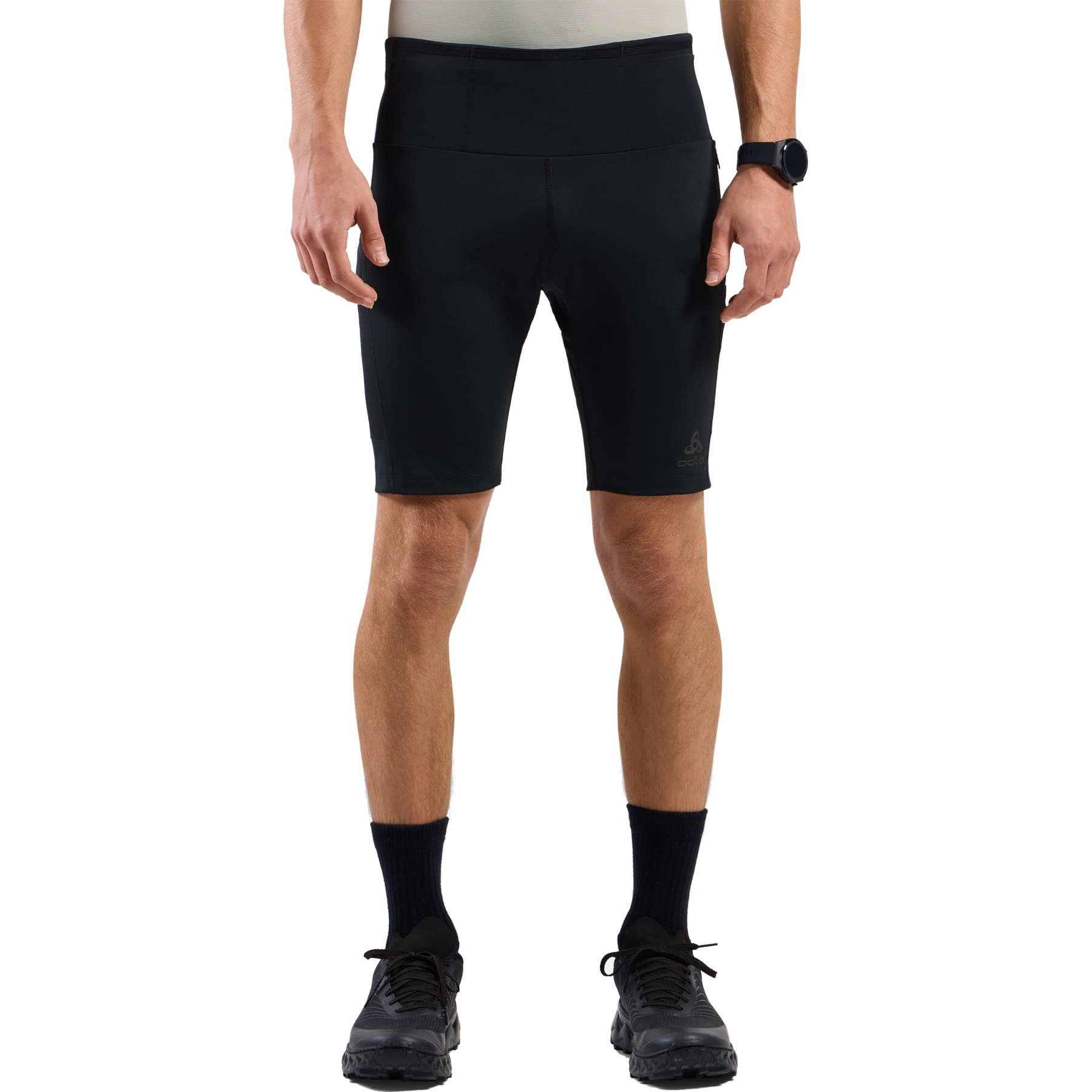 Immagine prodotto da Odlo Leggings Corti Cargo da Trail Running Uomo - X-Alp - nero